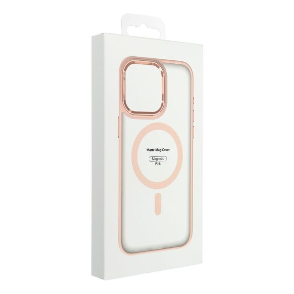 Husa MATTE MAG COVER compatibila cu MagSafe pentru IPHONE 16 Plus roz
