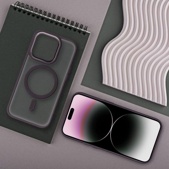 Husă MATTE MAG COVER compatibilă cu MagSafe pentru IPHONE 16 Pro Max violet