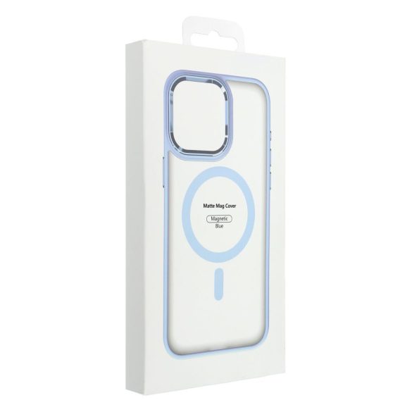 Husa MATTE MAG COVER compatibila cu MagSafe pentru IPHONE 16 Pro Max albastra