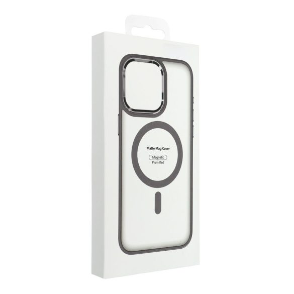 Husa MATTE MAG COVER compatibila cu MagSafe pentru IPHONE 16 Pro Max titan