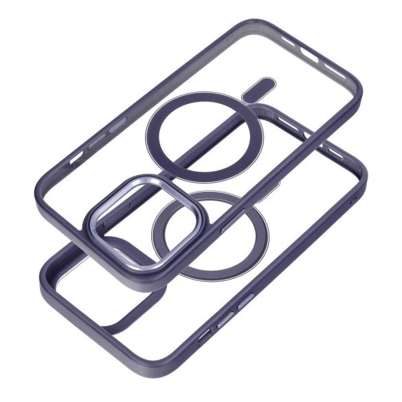 Husă COLOR EDGE MAG COVER compatibilă cu MagSafe pentru IPHONE 16 violet intens