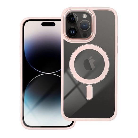 Husa COLOR EDGE MAG COVER compatibila cu MagSafe pentru IPHONE 16 Plus roz