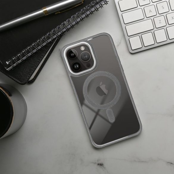 Husă COLOR EDGE MAG COVER compatibilă cu MagSafe pentru IPHONE 16 Plus, gri titan