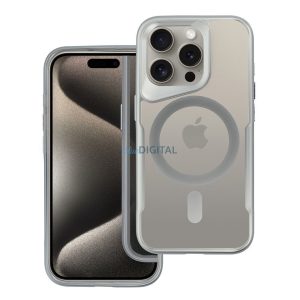ERGOFIT NEWZONE Carcasă compatibilă MagSafe pentru iPhone 15 Pro - argintiu