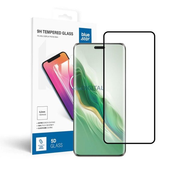 Sticlă temperată Blue Star 9H cu finisaj negru Honor Magic6 Pro