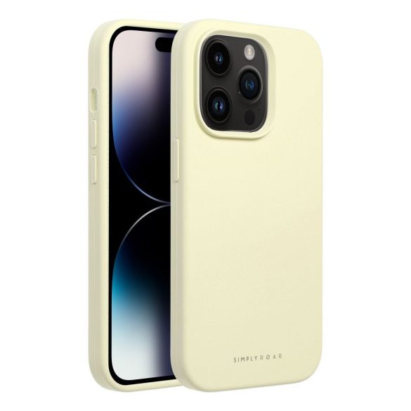 Husă Roar Cloud-Skin - pentru iPhone 16 Pro Max Galben deschis