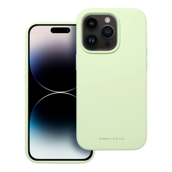 Husă Roar Cloud-Skin - pentru iPhone 16 Pro Max Verde deschis