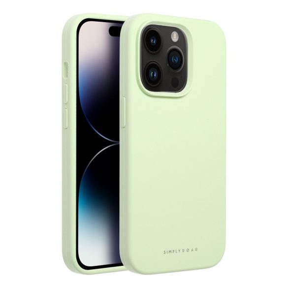 Husă Roar Cloud-Skin - pentru iPhone 16 Pro Max Verde deschis