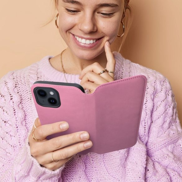 Husă carte DUAL POCKET pentru IPHONE 16 Pro Max roz deschis