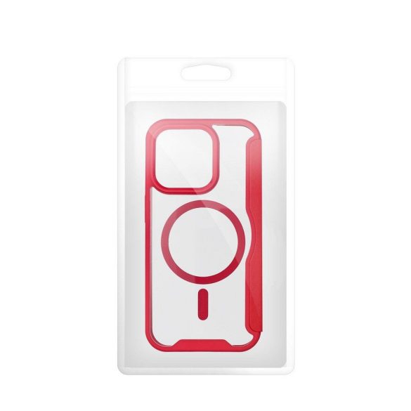 Husa SMART MAG Book compatibila cu MagSafe pentru IPHONE 16 PRO MAX rosie