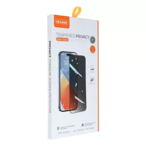 6D Pro Veason Privacy Glass - pentru Iphone 16 Pro Max negru