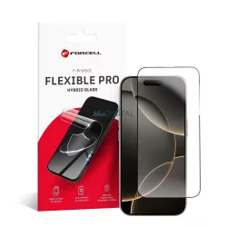   Forcell Flexible Nano Glass 5D pentru iPhone 16 Pro Max negru