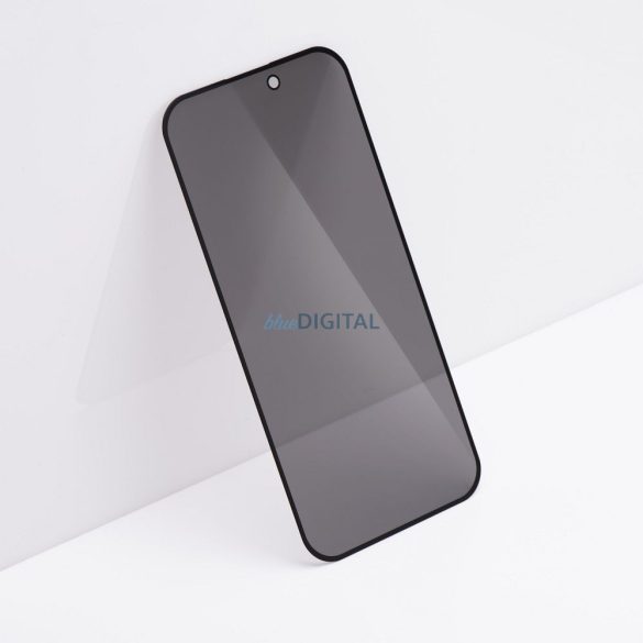 Forcell Privacy Glass sticlă temperată cu margine neagră pentru iPhone 13