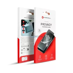   Forcell Privacy Glass sticlă temperată cu margine neagră pentru iPhone 12 Pro Max