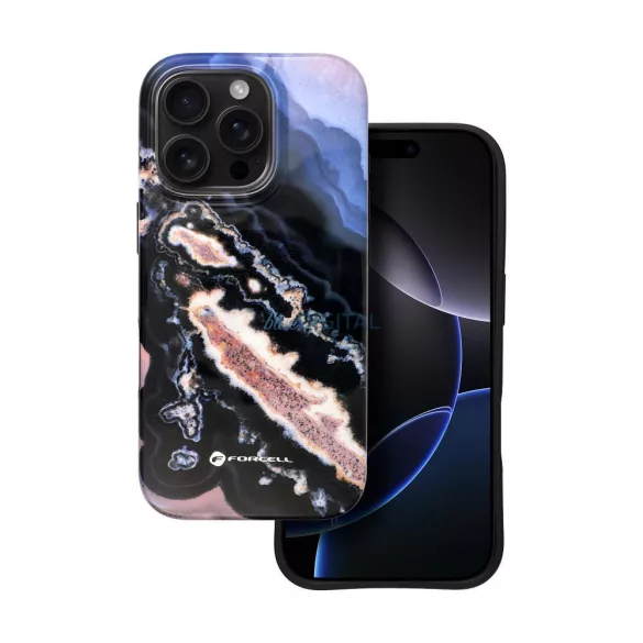 HUSĂ! - FORCELL F-PROTECT Mirage, carcasă militară testată la cădere compatibilă cu MagSafe pentru IPHONE 16 PRO gold island