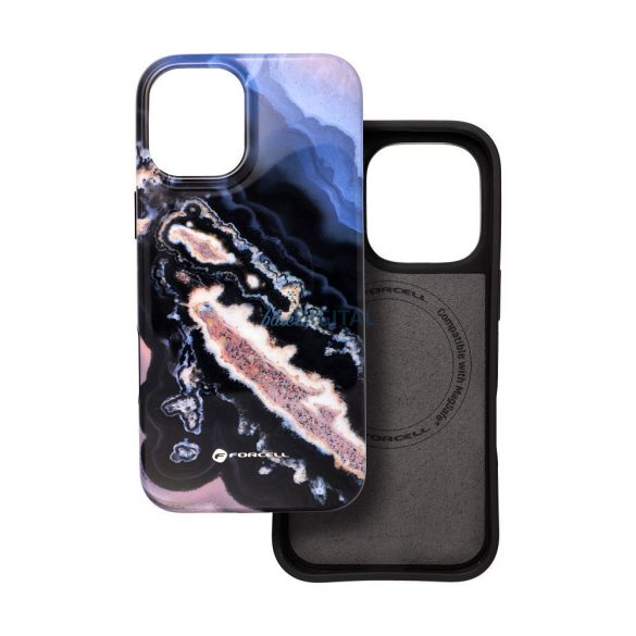 HUSĂ! - FORCELL F-PROTECT Mirage, carcasă militară testată la cădere compatibilă cu MagSafe pentru IPHONE 16 PLUS gold island