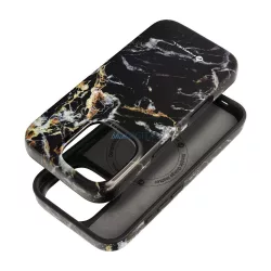   HUSĂ! - FORCELL F-PROTECT Mirage, carcasă militară testată la cădere compatibilă cu MagSafe pentru IPHONE 16 PRO black marble