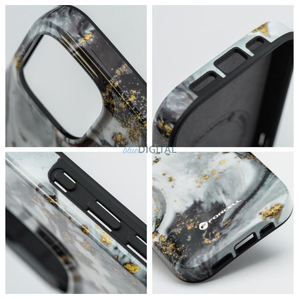 HUSĂ! - FORCELL F-PROTECT Mirage, carcasă militară testată la cădere compatibilă cu MagSafe pentru IPHONE 16 PLUS Silver Fog