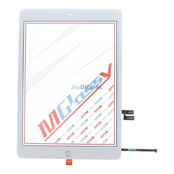 MUSTTBY ecran tactil + bandă adezivă + buton home iPad 7 - alb