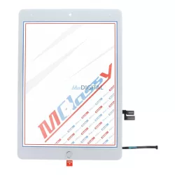   MUSTTBY ecran tactil + bandă adezivă + buton home iPad 9 - alb  - PIESĂ DE SCHIMB!
