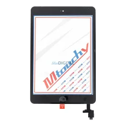   MUSTTBY ecran tactil + bandă adezivă + buton home iPad Mini2 - negru  - PIESĂ DE SCHIMB!
