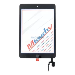   MUSTTBY ecran tactil + bandă adezivă + buton home iPad Mini 3 - negru  - PIESĂ DE SCHIMB!