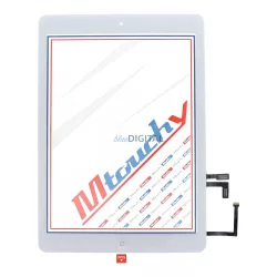   MUSTTBY ecran tactil + bandă adezivă + buton home iPad Air1 - alb  - PIESĂ DE SCHIMB!