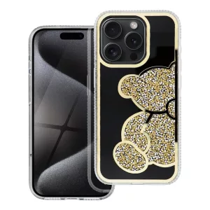 HUSĂ! - Husa TEDDY BEAR pentru IPHONE 16 Pro aurie
