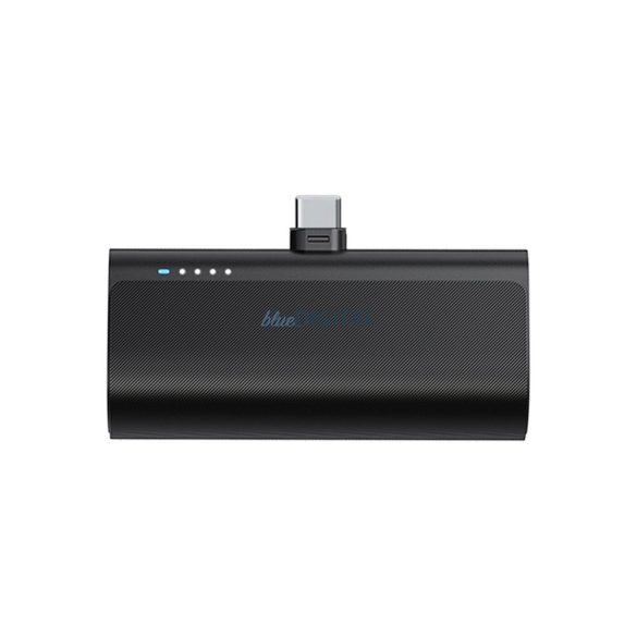 Blue Star W0556 PlugOn powerbank cu conector Type-C încorporat 5000mAh 2.1A - negru