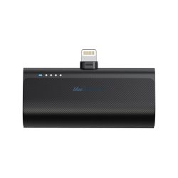   Blue Star W0556P PlugOn powerbank cu conector Lightning încorporat 5000mAh 2.1A - negru