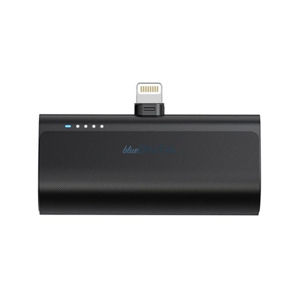 Blue Star W0556P PlugOn powerbank cu conector Lightning încorporat 5000mAh 2.1A - negru