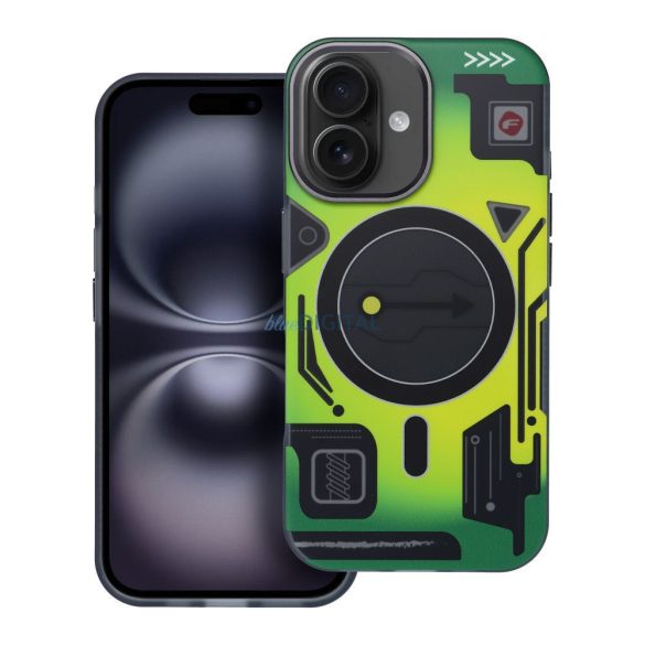 Carcasă compatibilă Forcell F-Protect MagSafe pentru iPhone 16 - model verde