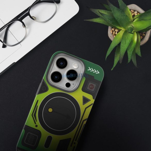 Carcasă compatibilă Forcell F-Protect MagSafe pentru iPhone 16 - model verde