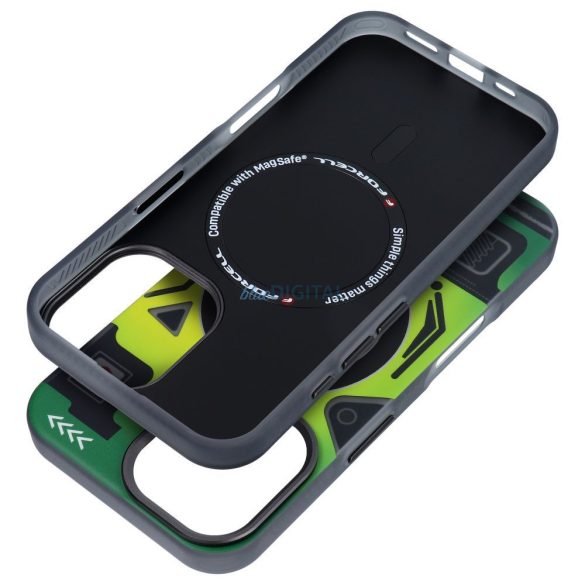 Carcasă compatibilă Forcell F-Protect MagSafe pentru iPhone 16 - model verde