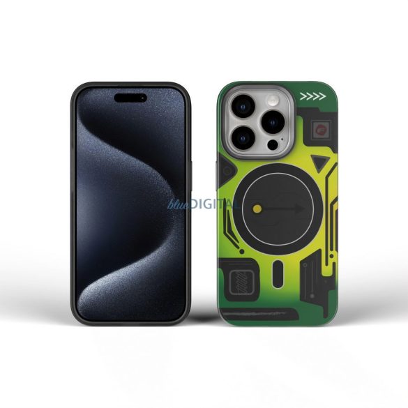 Carcasă compatibilă Forcell F-Protect MagSafe pentru iPhone 16 - model verde