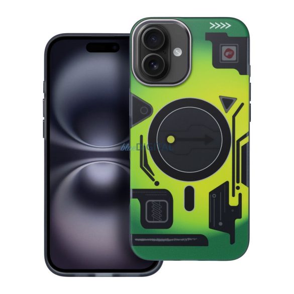Carcasă compatibilă Forcell F-Protect MagSafe pentru iPhone 16 Plus - model verde