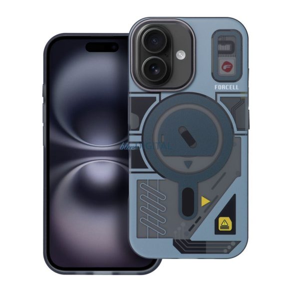 Carcasă compatibilă Forcell F-Protect MagSafe pentru iPhone 16 - model gri