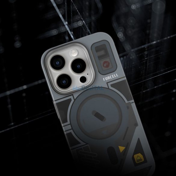 Carcasă compatibilă Forcell F-Protect MagSafe pentru iPhone 16 Plus - model gri