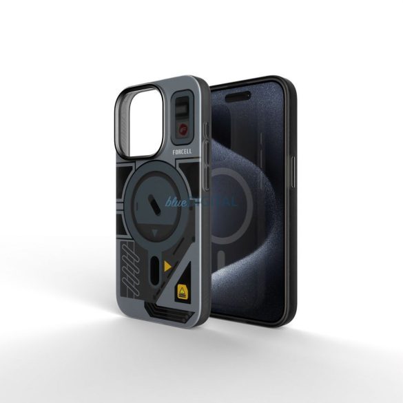 Carcasă compatibilă Forcell F-Protect MagSafe pentru iPhone 16 Plus - model gri