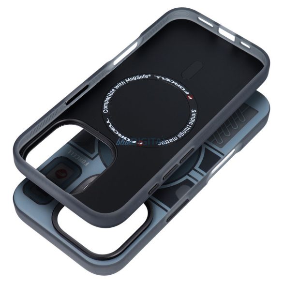 Carcasă compatibilă Forcell F-Protect MagSafe pentru iPhone 16 Pro Max - model gri