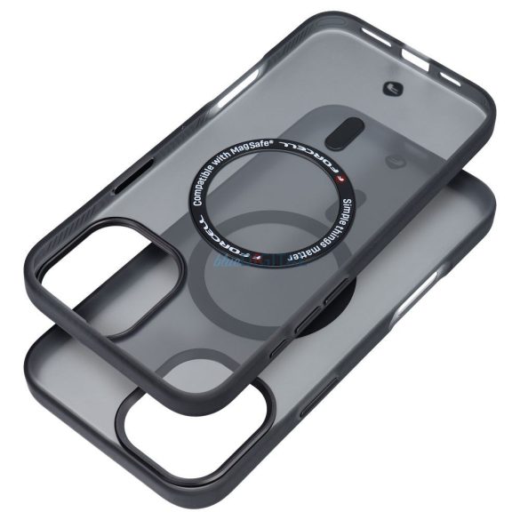 Carcasă compatibilă Forcell F-Protect MagSafe pentru iPhone 16 Plus - negru transparent