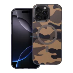   HUSĂ! - Carcasă compatibilă Forcell F-Protect MagSafe pentru iPhone 16 Pro Max - maro camuflaj