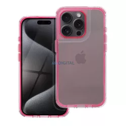 HUSĂ! - Carcasă MATRIX CLEAR pentru iPhone 15 - roz pudră