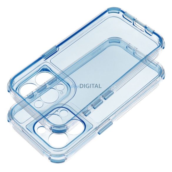 Husă MATRIX CLEAR pentru iPhone 12 - albastră
