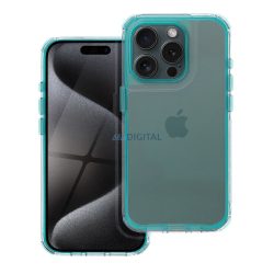   HUSĂ! - Husă MATRIX CLEAR pentru iPhone 16 Plus - albastru turcoaz