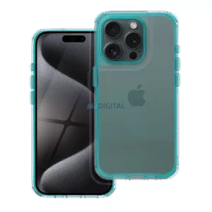 HUSĂ! - Husă MATRIX CLEAR pentru iPhone 16 Plus - albastru turcoaz