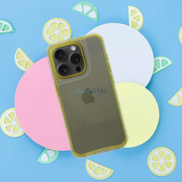 Husă MATRIX CLEAR pentru iPhone 16 Plus - galben
