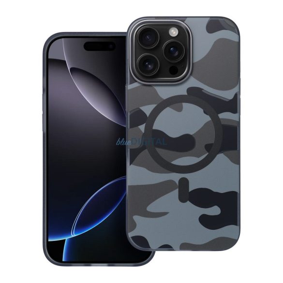Carcasă compatibilă Forcell F-Protect MagSafe pentru iPhone 16 Pro Max - camuflaj gri