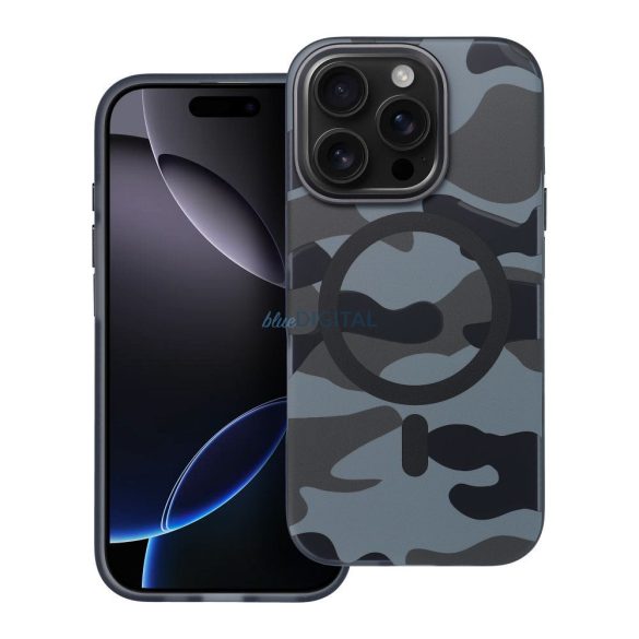 Carcasă compatibilă Forcell F-Protect MagSafe pentru iPhone 16 Plus - camuflaj gri