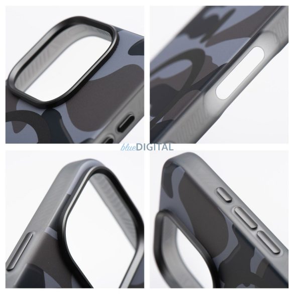Carcasă compatibilă Forcell F-Protect MagSafe pentru iPhone 16 Plus - camuflaj gri
